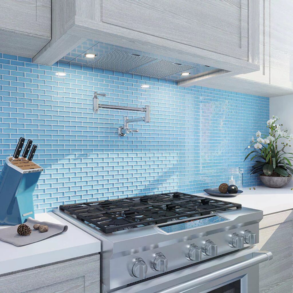 Glass Kitchen Backsplash
