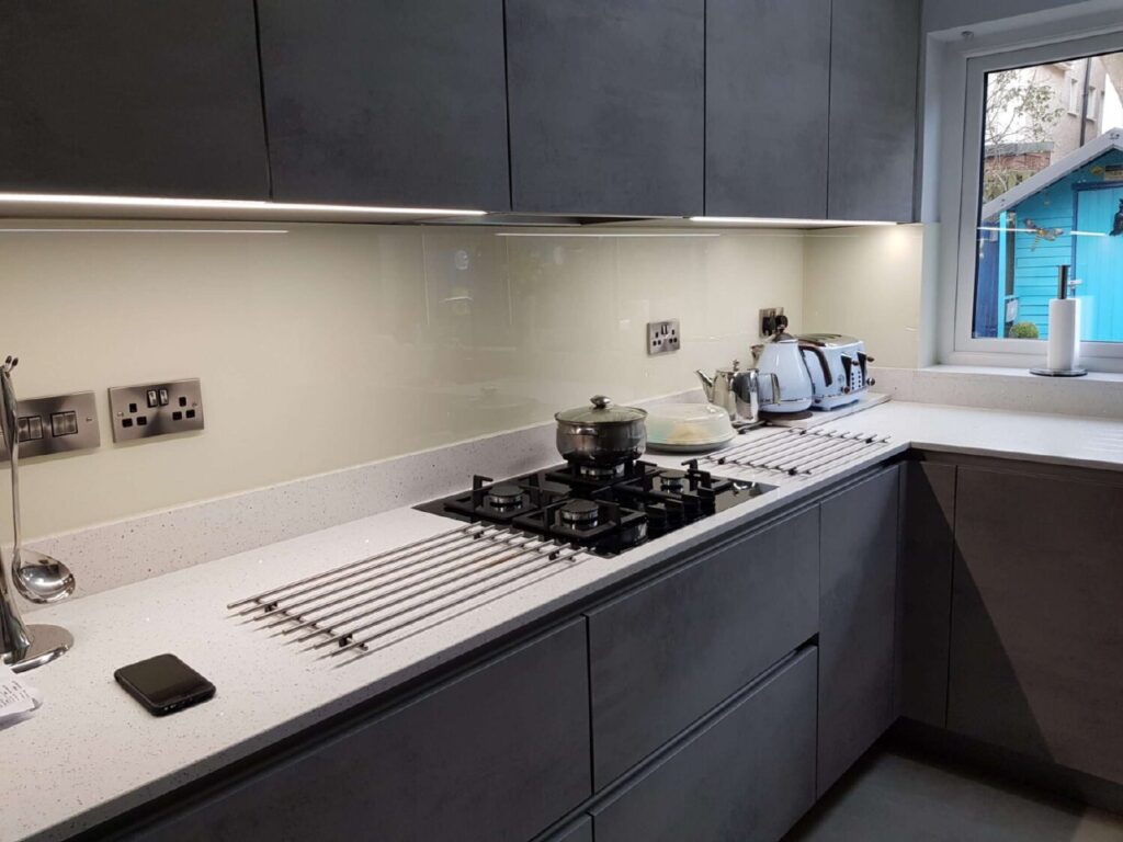 Glass Kitchen Backsplash