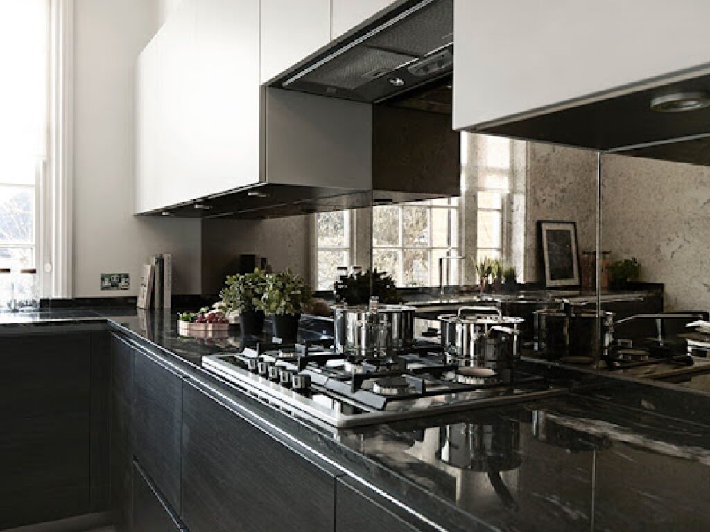 Glass Kitchen Backsplash